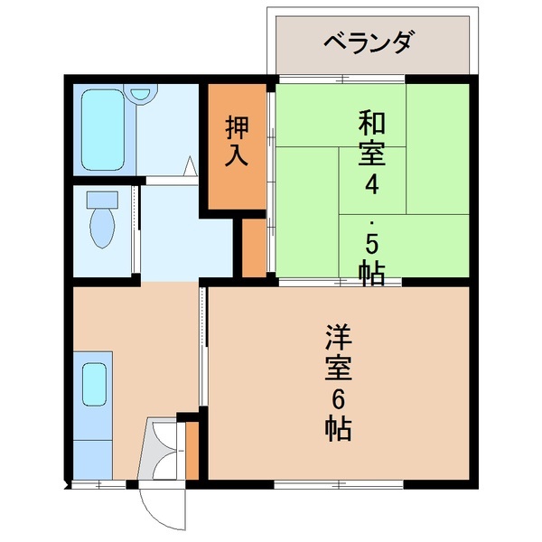 サンビレッジ鶴田　Ｃの間取り