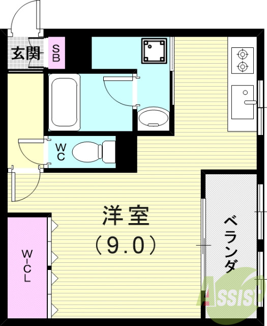 ジョイフル福田の間取り