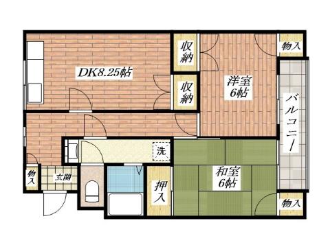 パレットマンションの間取り