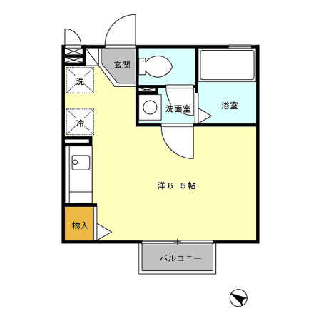 船橋市七林町のアパートの間取り