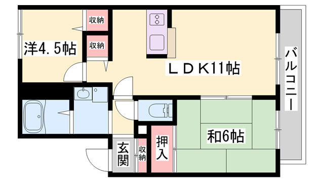 ディアス錦が丘の間取り