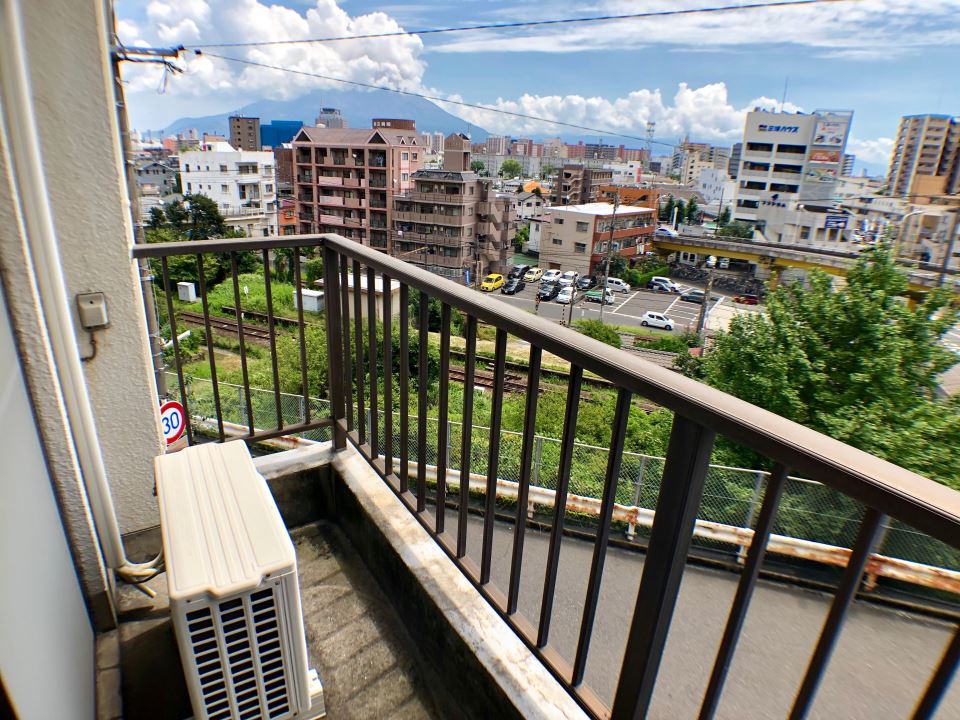 バルコニー　エアコン付き