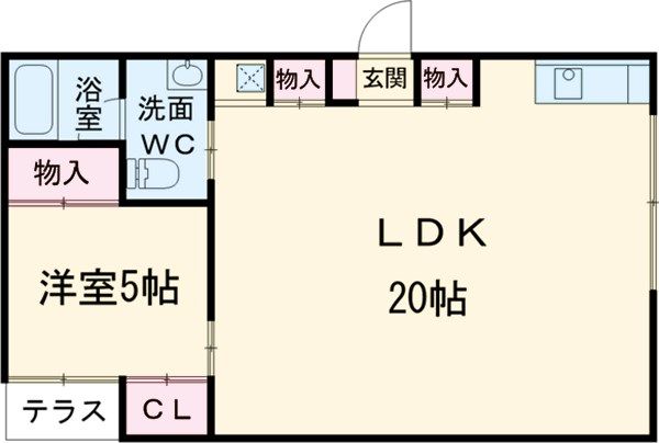 高崎市和田多中町のアパートの間取り