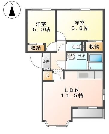 グリーンステージの間取り