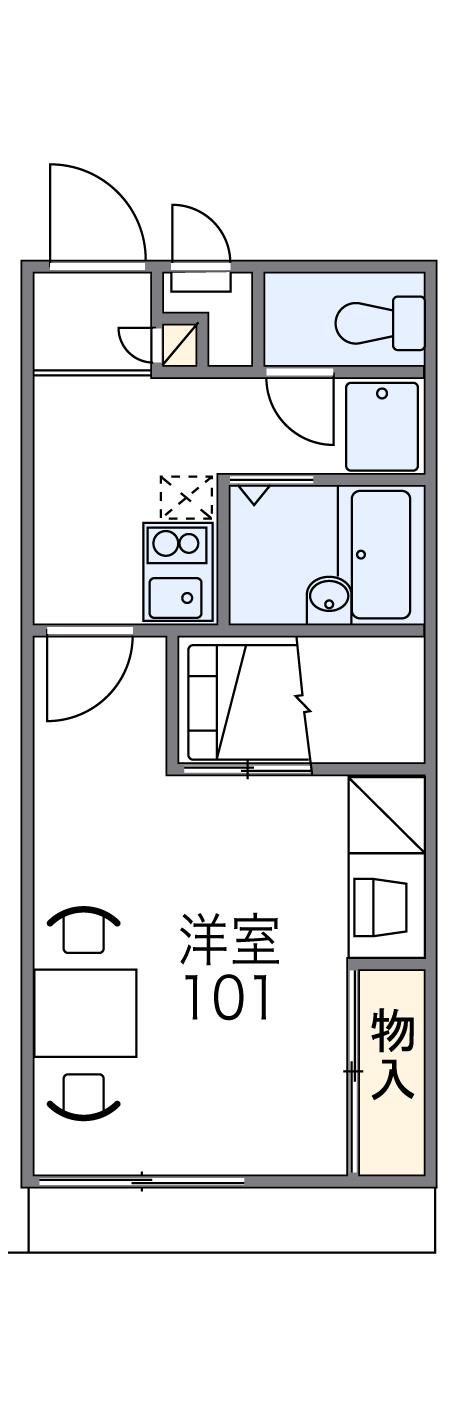 レオパレスフロレスタの間取り