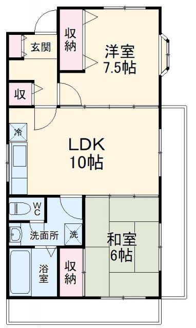 京都市下京区朱雀宝蔵町のマンションの間取り