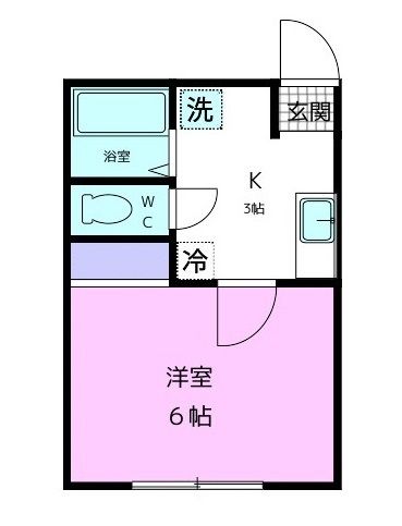 和歌山市中島のアパートの間取り