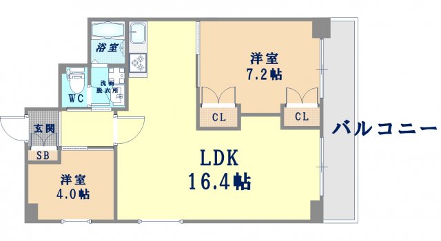 ネオハイツ南堀江の間取り