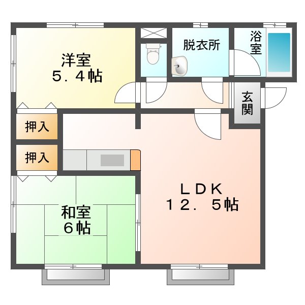 メゾンルナの間取り