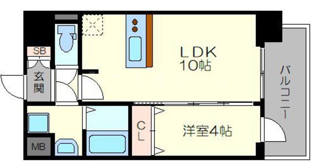 プレサンス新大阪イオリアの間取り