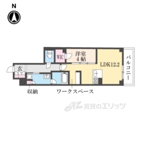 【京都市上京区梅屋町のマンションの間取り】