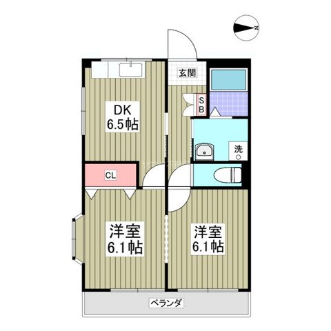 第五サンライフ大嶋の間取り