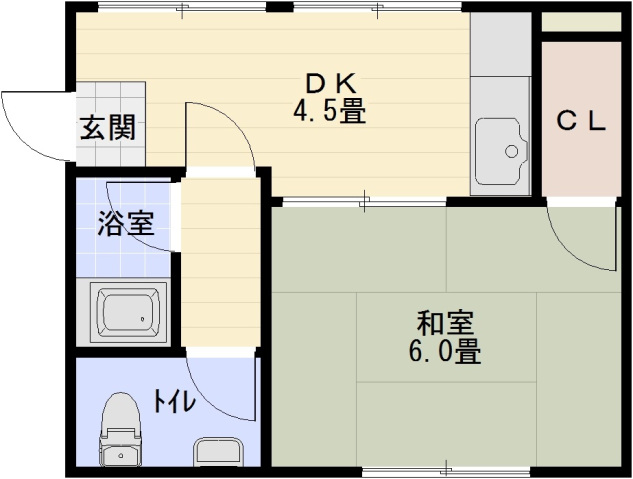 リズム柏原の間取り