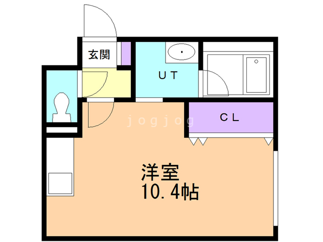 札幌市西区発寒四条のマンションの間取り