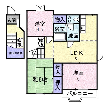 【サニータウンの間取り】