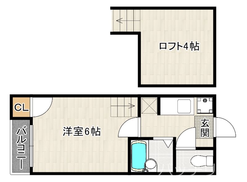 エミリーコート大橋の間取り