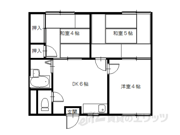 三晃ハイツ1の間取り