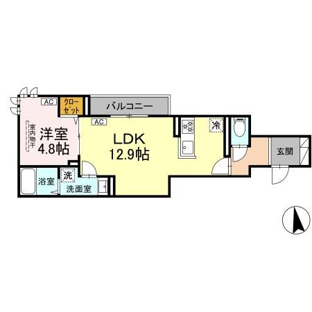 （仮）北区豊島7丁目PJ A棟の間取り