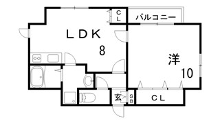 パルシオ三宮フラワーロードの間取り