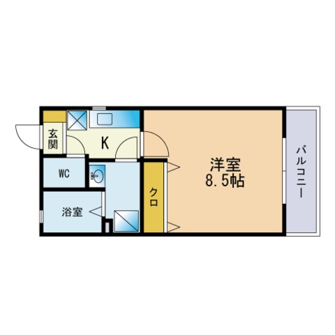 リブレア福重南Ｂ棟の間取り