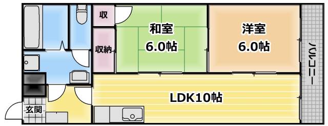 【墨田区立花のマンションの間取り】