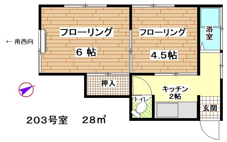 品川区大崎のアパートの間取り