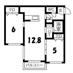 アルシオーネＳ１２の間取り