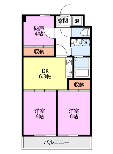 クレールＩの間取り