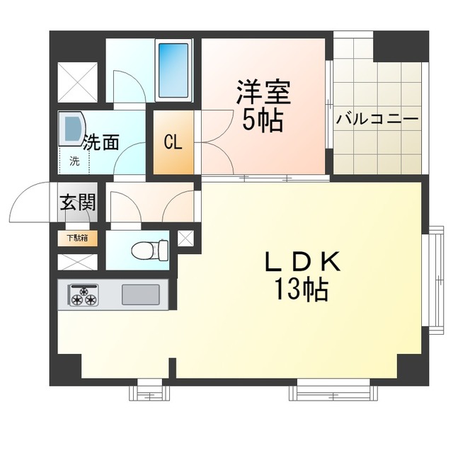 ワイズアーク堺東の間取り