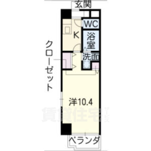 名古屋市中川区篠原橋通のマンションの間取り