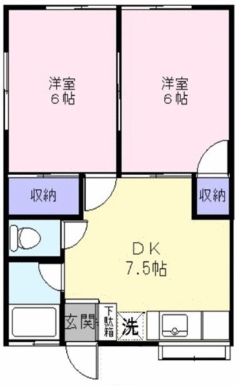 大山コーポの間取り