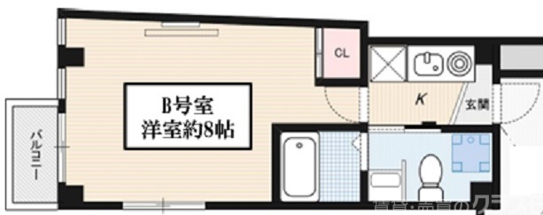 THE CITY烏丸五条（旧 五条INN）の間取り