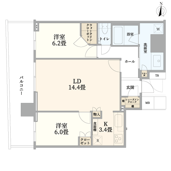 パークタワー晴海の間取り