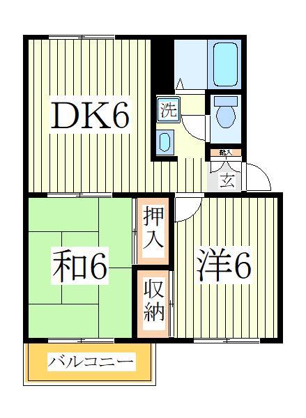 柏市豊町のマンションの間取り