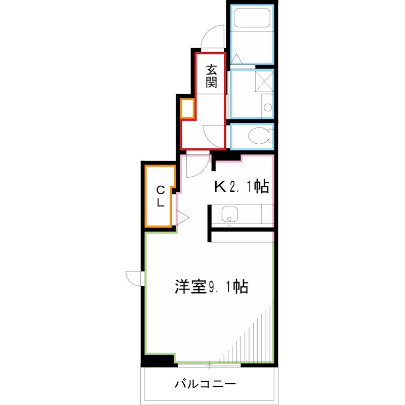 カレント　咲く花IIの間取り