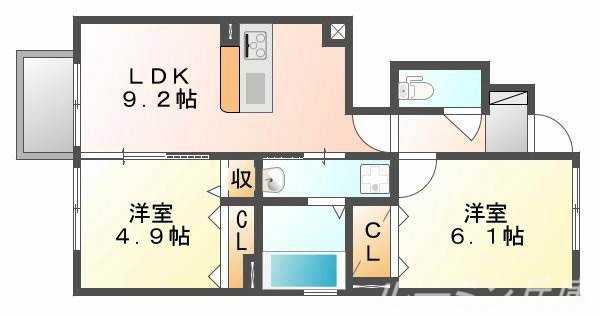 サンフルールの間取り