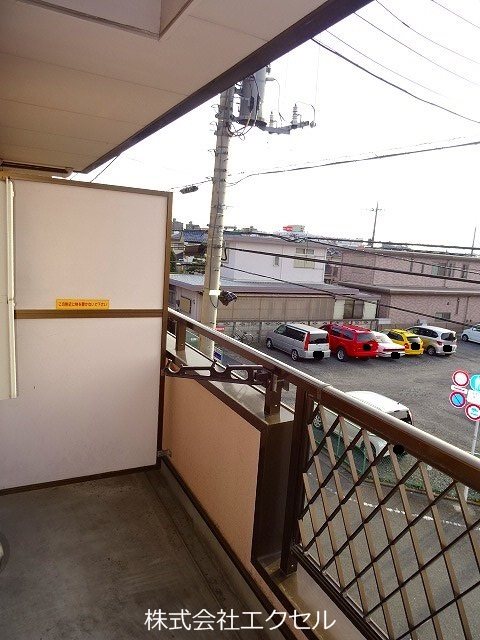 バルコニー　南西向きです。