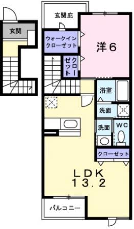 メゾンオルタンシアIIの間取り