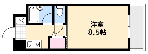 広島市西区三篠町のマンションの間取り