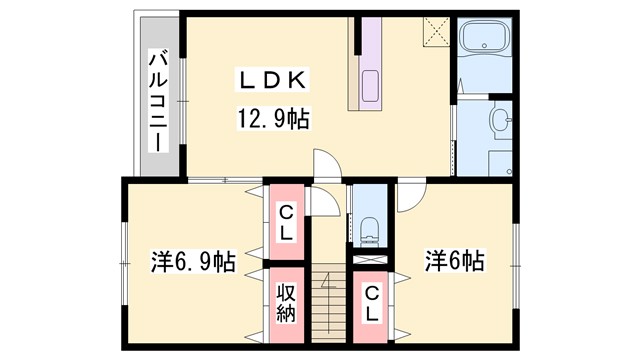 ラ・ブリーズ　ハルIIの間取り