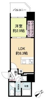 セレニテ難波ミラク参番館の間取り