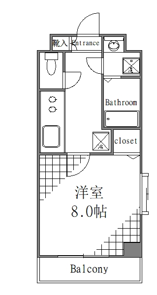 墨田区本所のマンションの間取り