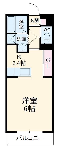 浜松市浜名区西美薗のマンションの間取り