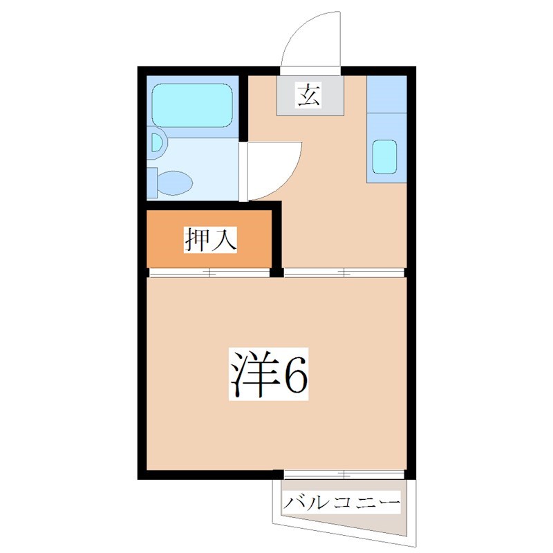 鹿児島市新照院町のマンションの間取り