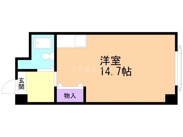 札幌市西区発寒九条のマンションの間取り