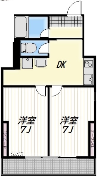 大田区西蒲田のマンションの間取り