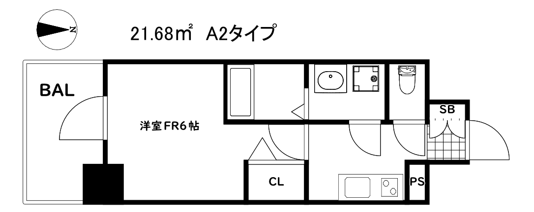 エスリード神戸兵庫駅ミッドポートの間取り