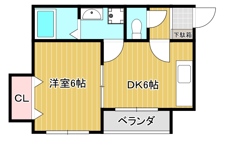 タウンハイツ振興の間取り