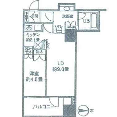 カスタリアタワー品川シーサイドの間取り