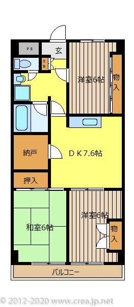 シオミプラザセブンの間取り